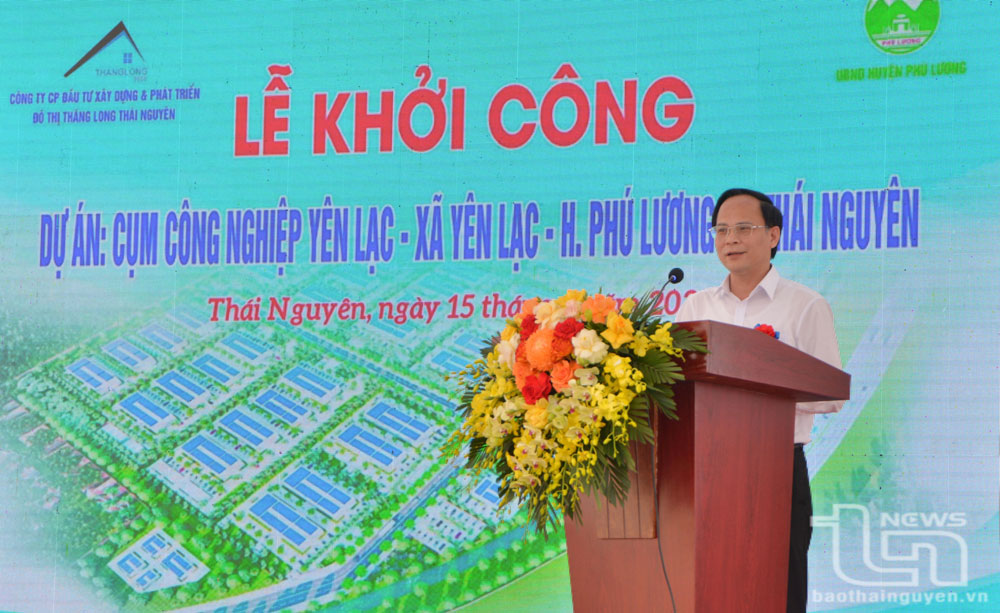 Speaking at the ceremony, Vice Chairman Nguyen Linh emphasized the importance of the Yen Lac Industrial Cluster in promoting sustainable industrial development in the region.