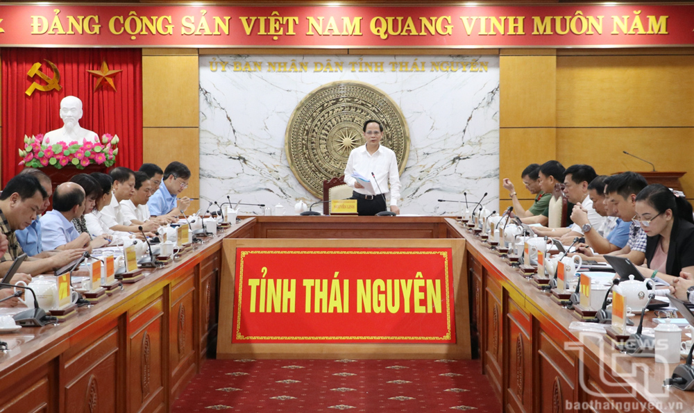 Đồng chí Phó Chủ tịch UBND tỉnh Nguyễn Linh chủ trì Hội nghị.