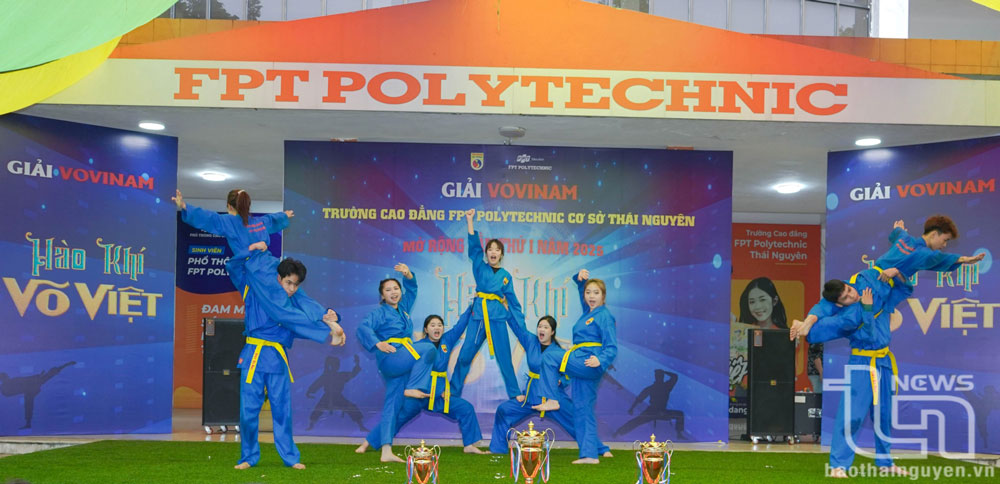 Một phần biểu diễn võ thuật đẹp mắt của các vận động viên tại Lễ khai mạc.