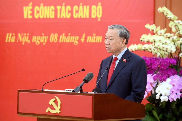 Tổng Bí thư, Chủ tịch nước Tô Lâm phát biểu tại hội nghị.