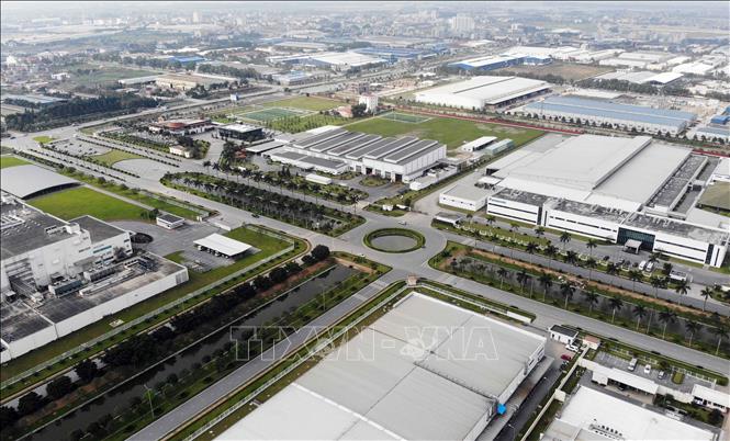 Khu công nghiệp Thăng Long II thuộc địa bàn các huyện: Yên Mỹ, Mỹ Hào, tỉnh Hưng Yên. Ảnh minh họa: Phạm Kiên/TTXVN
