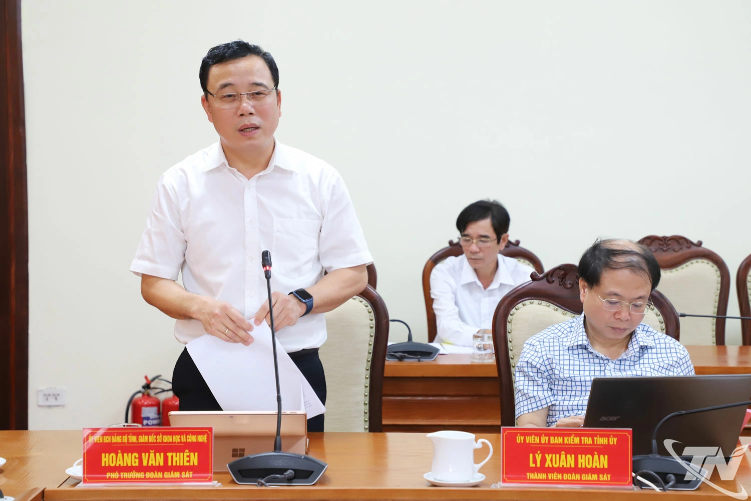 Đồng chí Hoàng Văn Thiên kết luận tại buổi giám sát.