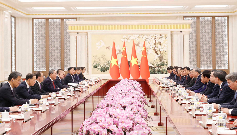 Quang cảnh buổi hội kiến.