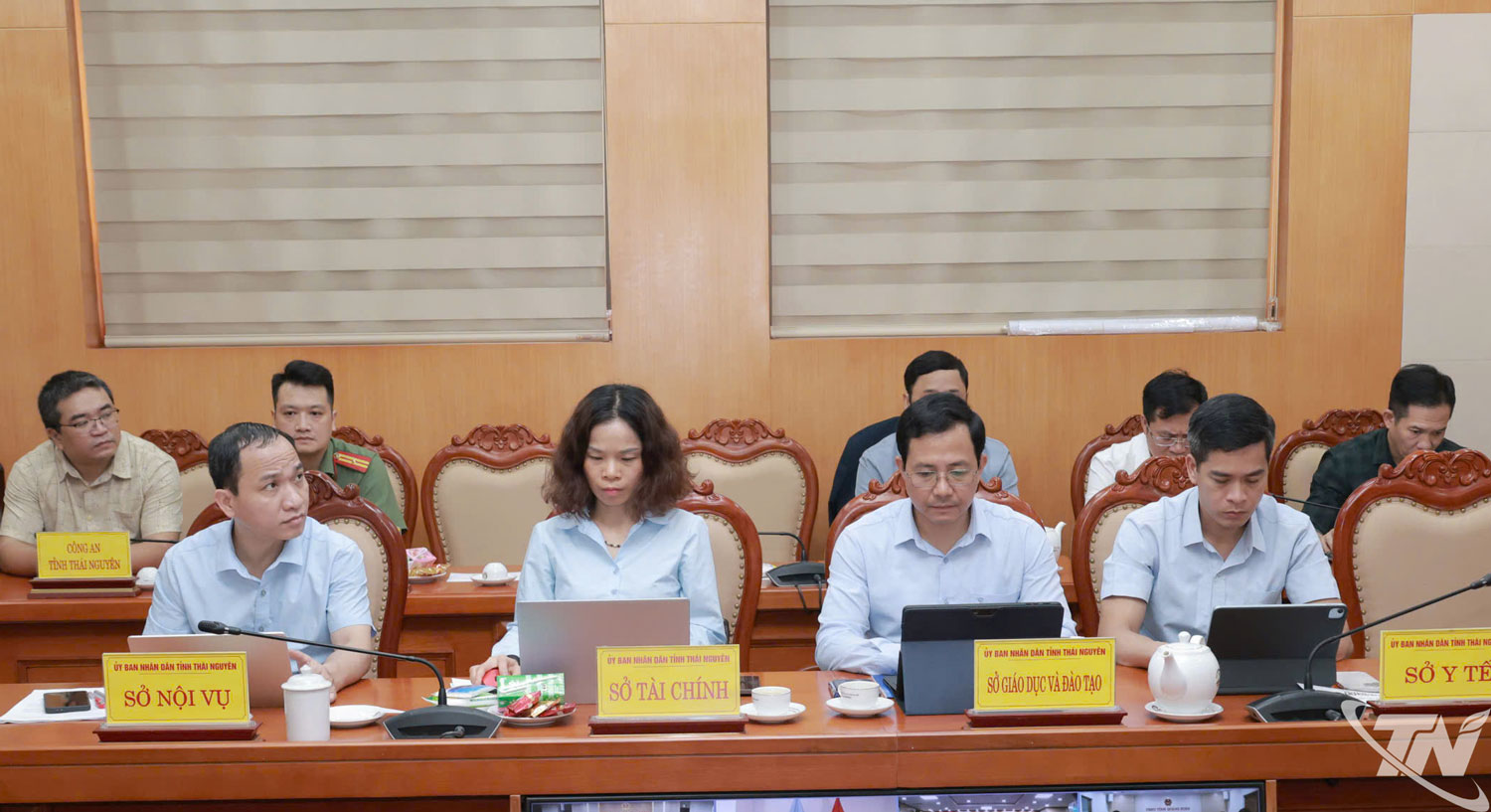 Các đại biểu dự tại điểm cầu tỉnh Thái Nguyên.