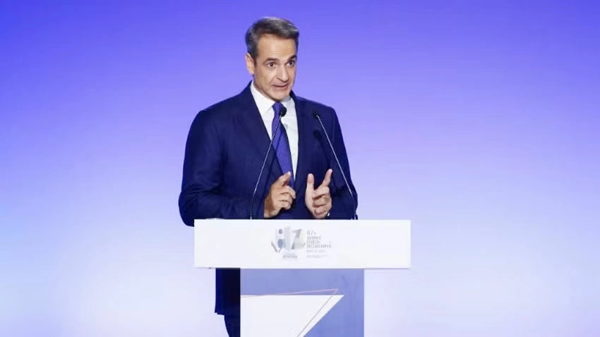 Thủ tướng Hy Lạp Kyriakos Mitsotakis. (Ảnh: Xinhua).