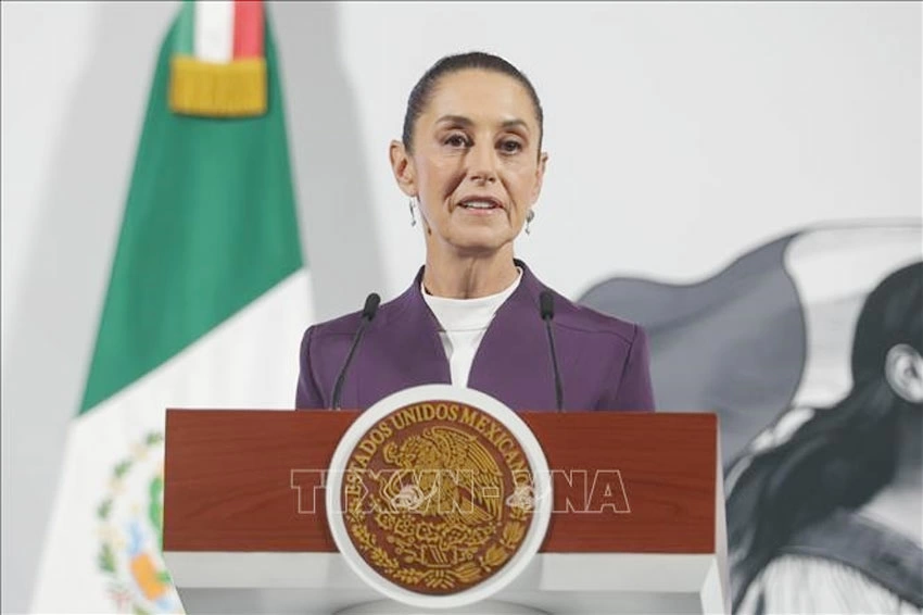 Tổng thống Mexico Claudia Sheinbaum. Ảnh tư liệu.