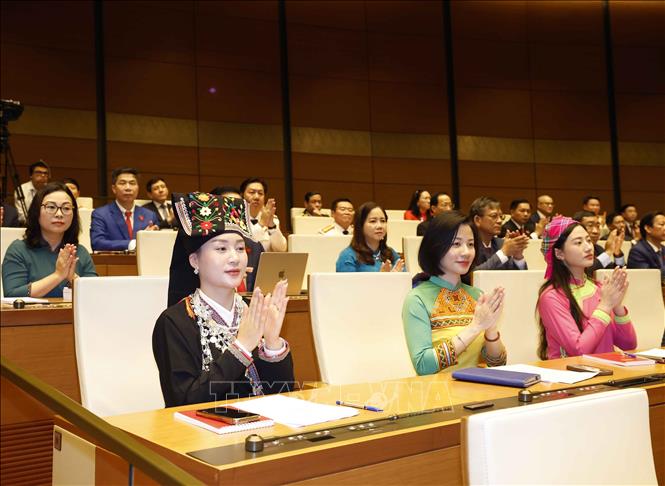 Các đại biểu tham dự phiên khai mạc Kỳ họp thứ Nhất, Quốc hội khóa XVI. Ảnh: Thống Nhất/TTXVN