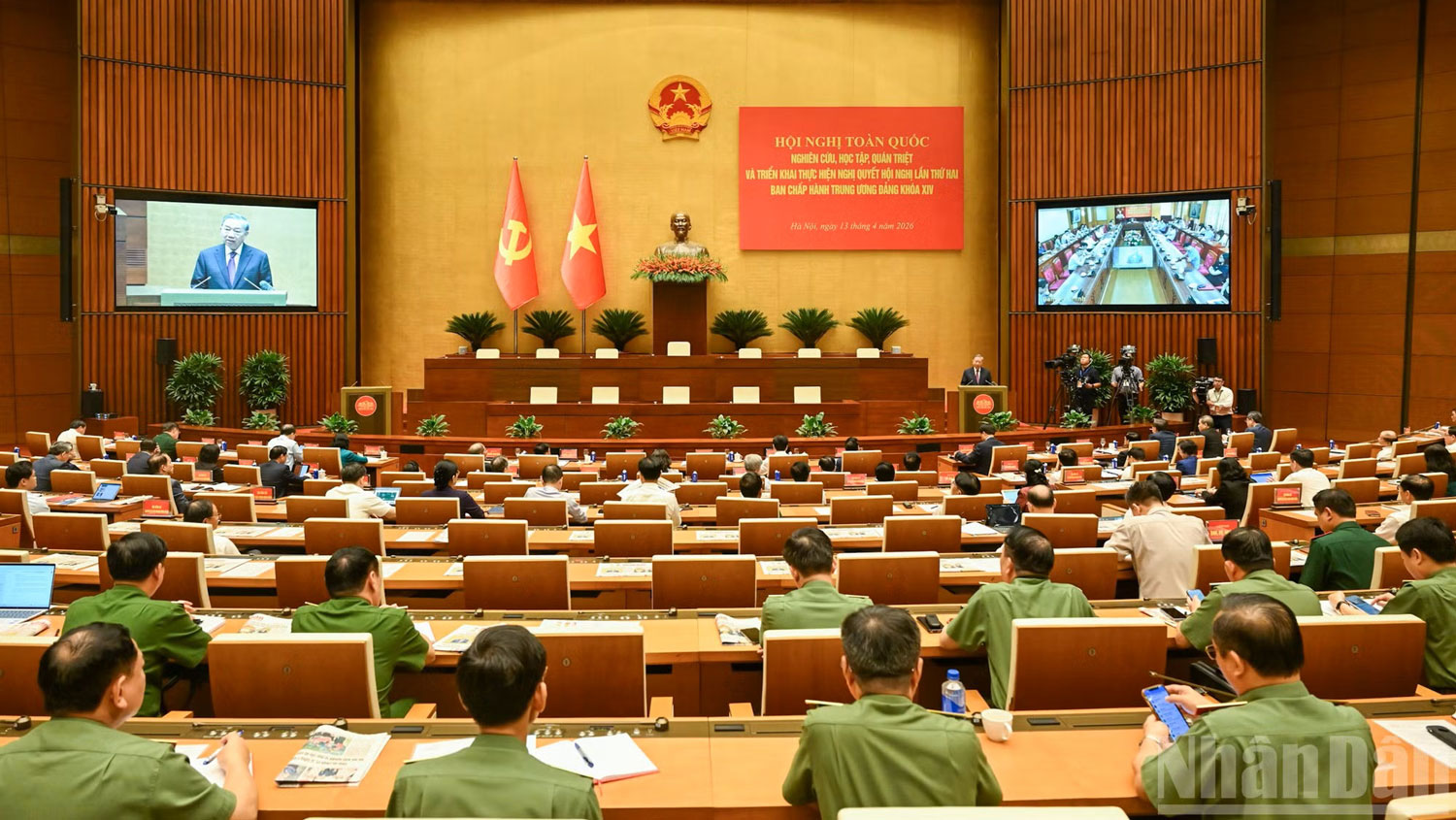 Đồng chí Tổng Bí thư, Chủ tịch nước Tô Lâm dự Hội nghị. Ảnh: Báo Nhân dân