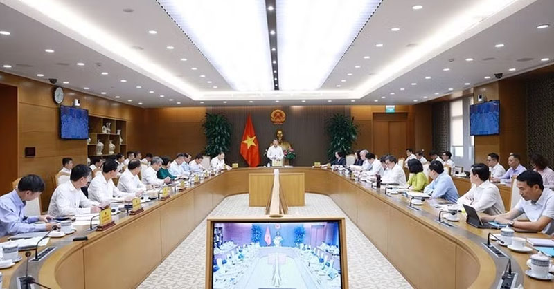 Quang cảnh cuộc làm việc. (Ảnh: VGP/Nhật Bắc)