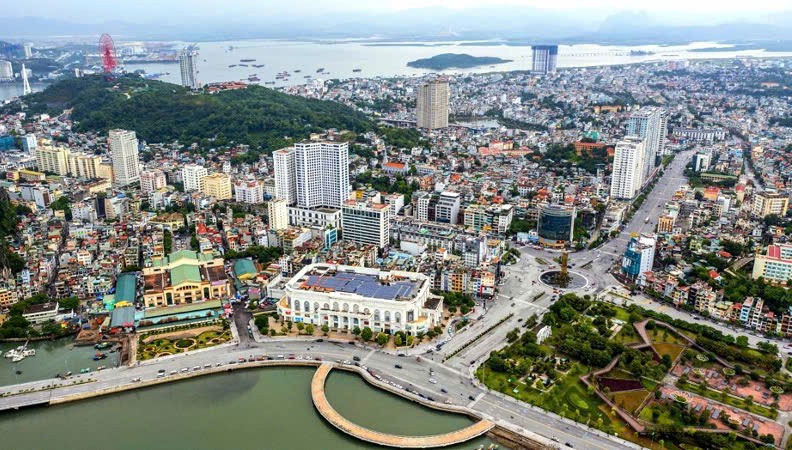 Khu vực đô thị trung tâm tỉnh Quảng Ninh. Ảnh: nhandan.vn