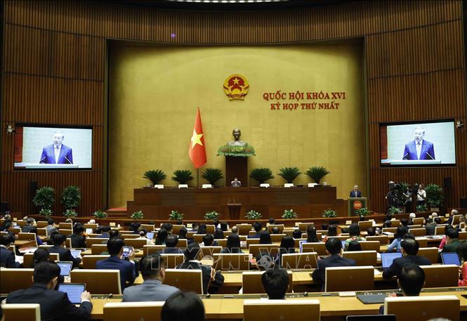 Tổng Bí thư Tô Lâm phát biểu tại phiên khai mạc Kỳ họp thứ Nhất, Quốc hội khóa XVI. Ảnh: Thống Nhất/TTXVN