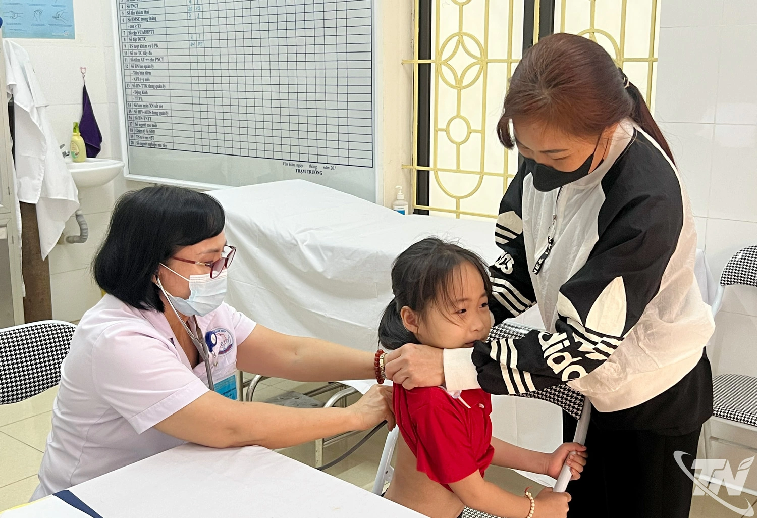 Bác sĩ chuyên khoa 2 Lý Thị Thục Oanh, Phó Giám đốc Bệnh viện Gang thép, 
được tăng cường, biệt phái công tác tại Trạm Y tế xã Văn Hán.