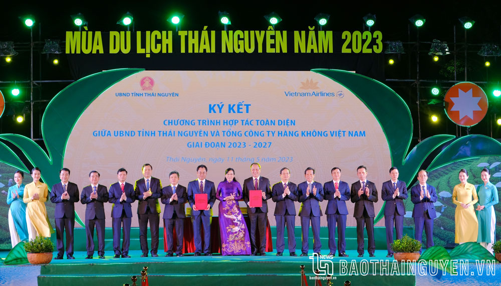 Tỉnh Thái Nguyên và Tổng Công ty Hàng không Việt Nam ký kết Chương trình hợp tác toàn diện.