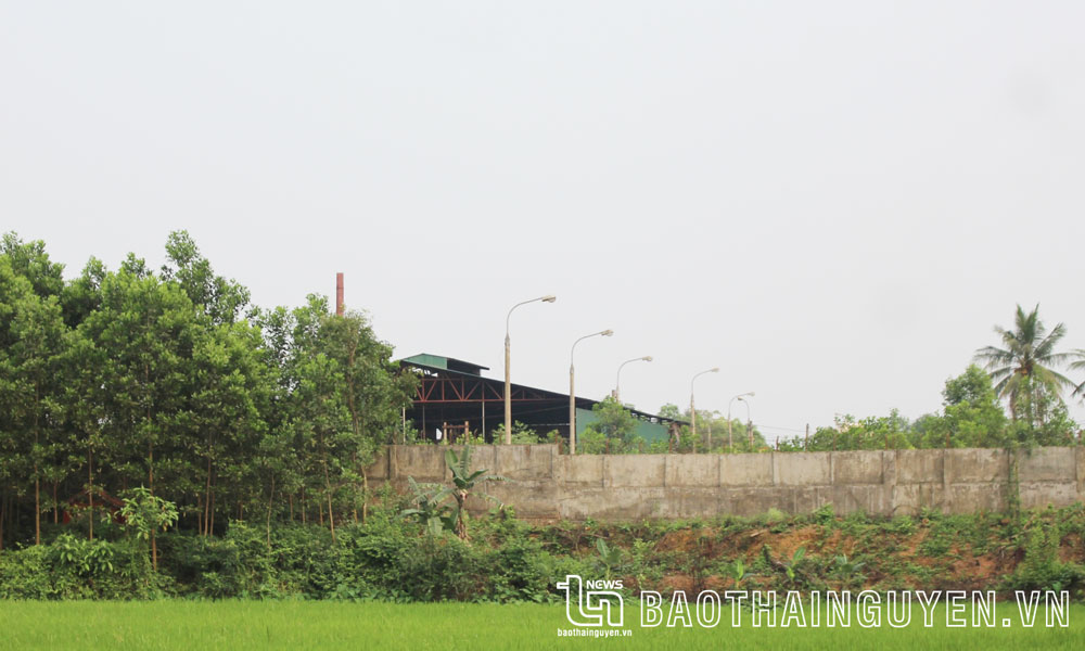 Khu vực xưởng sản xuất của Cơ sở điều trị nghiện tự nguyện và Công tác xã hội TP. Thái Nguyên ở tổ dân phố 6, phường Tân Thành.
