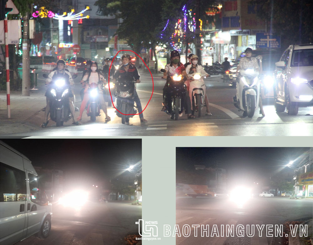 Pháp luật đã quy định rõ ràng về việc sử dụng đèn chiếu sáng nhưng rất nhiều người vẫn vi phạm. Người thì không bật đèn khi đi đêm, người lại sử dụng đèn chiếu xa trong đô thị, ảnh hưởng đến tầm nhìn, gây nguy hiểm cho người tham gia giao thông.