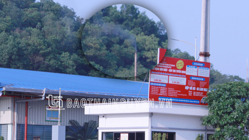 Cột khói lò hơi của Công ty CP đầu tư Quốc tế Thagaco.