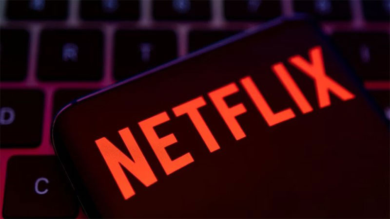 Biểu trưng của Công ty cung cấp dịch vụ truyền hình trực tuyến Netflix. (Ảnh: Reuters)