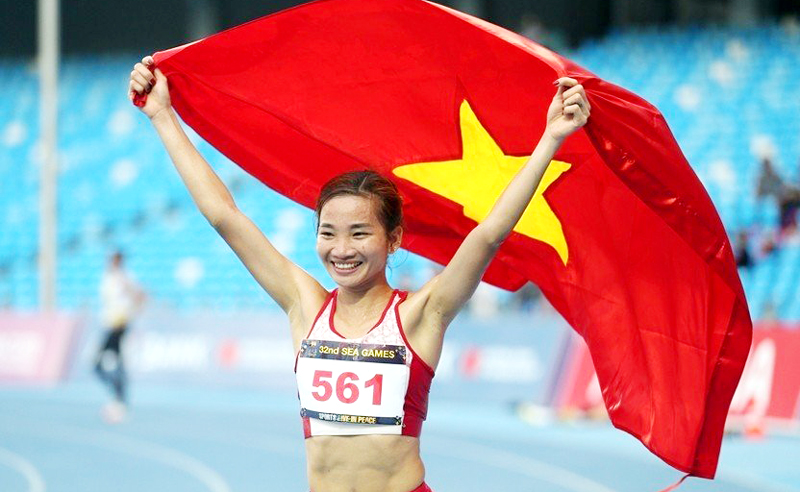 Tại SEA Games 32, VĐV Nguyễn Thị Oanh đã xuất sắc giành 4 Huy chương Vàng.