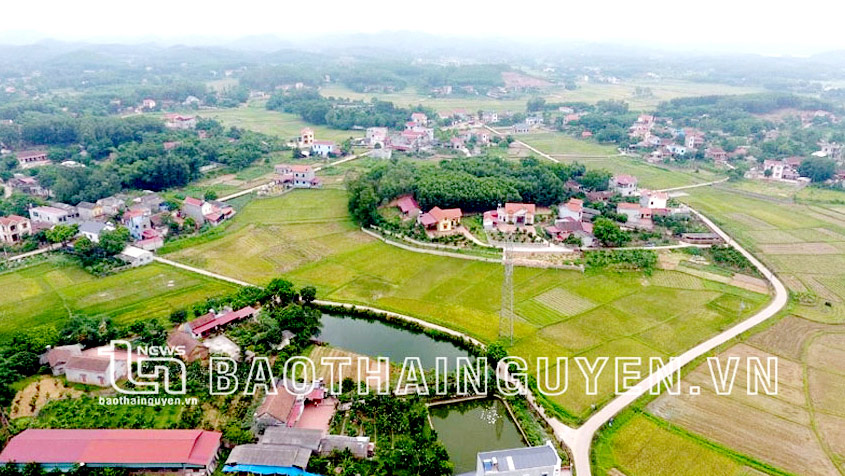 A corner of Phu Binh new rural district.