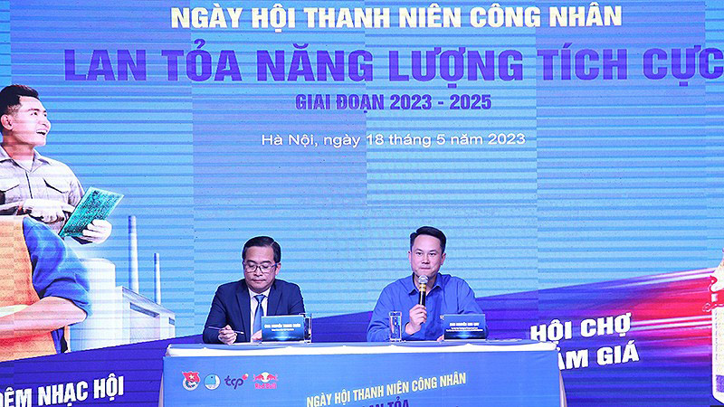Phó Chủ tịch Thường trực Hội Liên hiệp Thanh niên Việt Nam Nguyễn Kim Quy thông tin về Ngày hội.