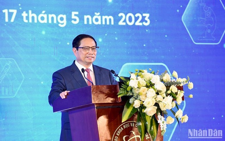 Thủ tướng Phạm Minh Chính phát biểu tại buổi lễ.