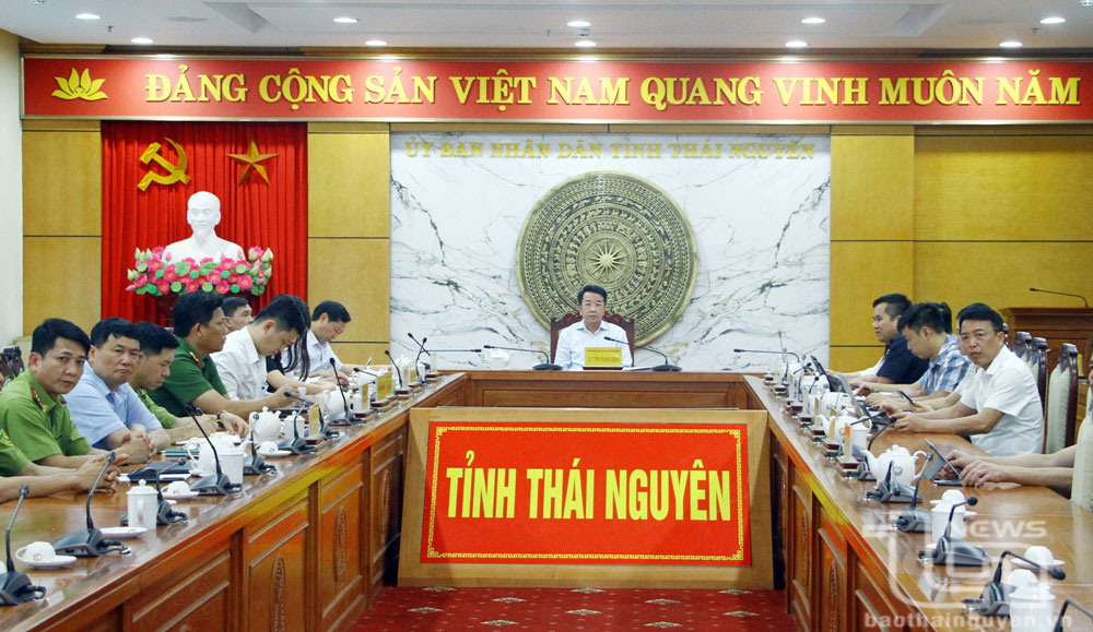 Các đại biểu dự tại điểm cầu Thái Nguyên.