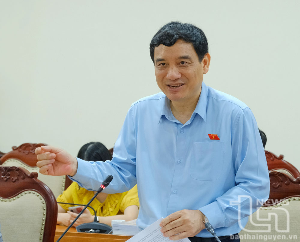 Đồng chí Nguyễn Đắc Vinh phát biểu tại Hội nghị.