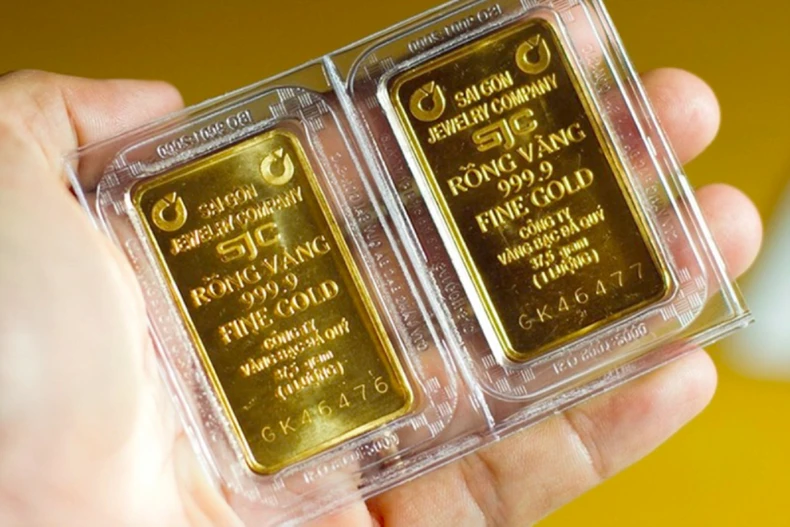 Giá vàng miếng SJC ngày 7/5 bốc đầu lên đỉnh 87,5 triệu đồng/lượng.