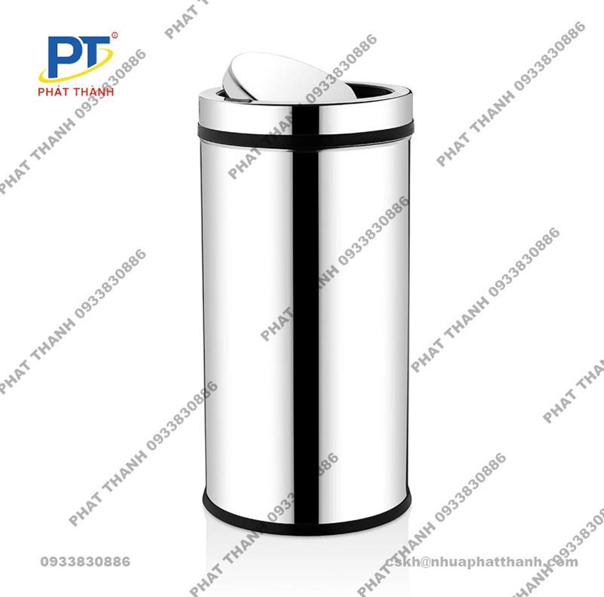 Thùng rác inox bền bỉ, chống ăn mòn hiệu quả