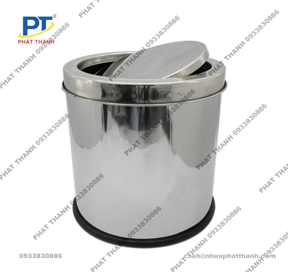 Thùng rác inox có nắp đậy kín