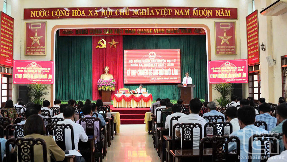 HĐND huyện Đại Từ khóa XX, nhiệm kỳ 2021-2026, tổ chức Kỳ họp chuyên đề lần thứ 15.