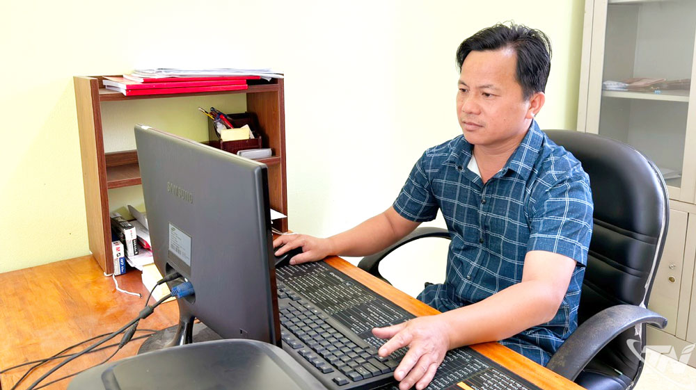 Anh Đặng Phú Lợi (dân tộc Dao), cán bộ xã Phong Quang cảm nhận rõ những chuyển biến trong quá trình triển khai mô hình chính quyền địa phương hai cấp.
