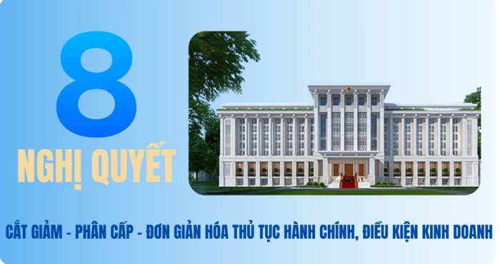 8 nghị quyết về đơn giản hóa thủ tục hành chính, điều kiện kinh doanh