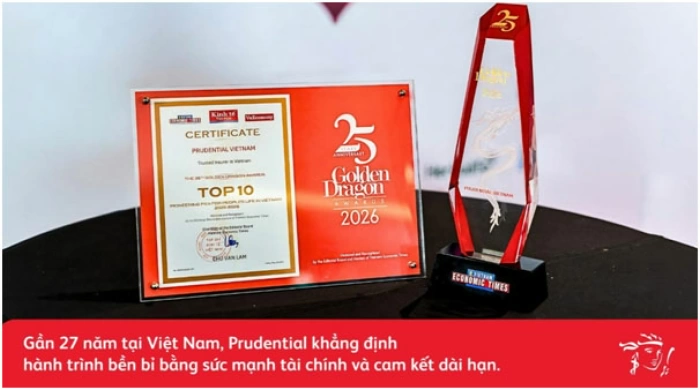 Gần 27 năm đồng hành cùng Việt Nam, Prudential ghi dấu ấn với năng lực tài chính vững mạnh và những đóng góp bền bỉ cho cộng đồng