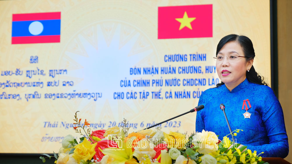 太原省省委书记阮清海向到太原省访问和工作的老挝琅勃拉邦省表示欢迎
