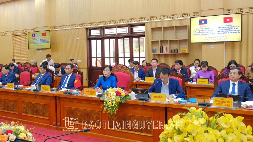 The leaders of Thai Nguyen Province attended the working session.