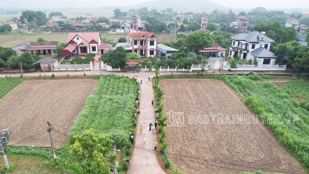 Hạ tầng nông thôn xóm An Thành, xã Dương Thành có nhiều khởi sắc.