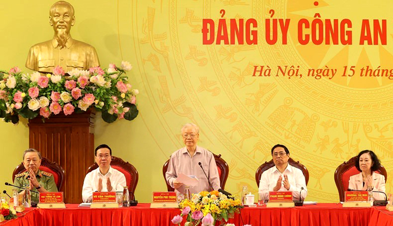 Tổng Bí thư Nguyễn Phú Trọng phát biểu chỉ đạo tại hội nghị. (Ảnh: TTXVN)