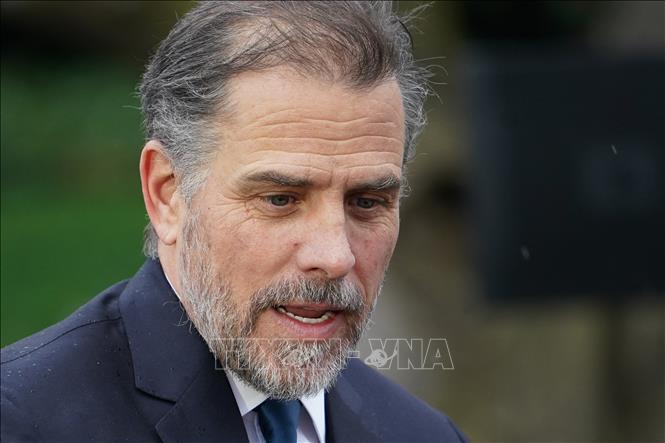 Ông Hunter Biden, con trai Tổng thống Mỹ Joe Biden, tại một sự kiện ở Nhà Trắng ngày 18/4/2022. Ảnh: AFP/TTXVN