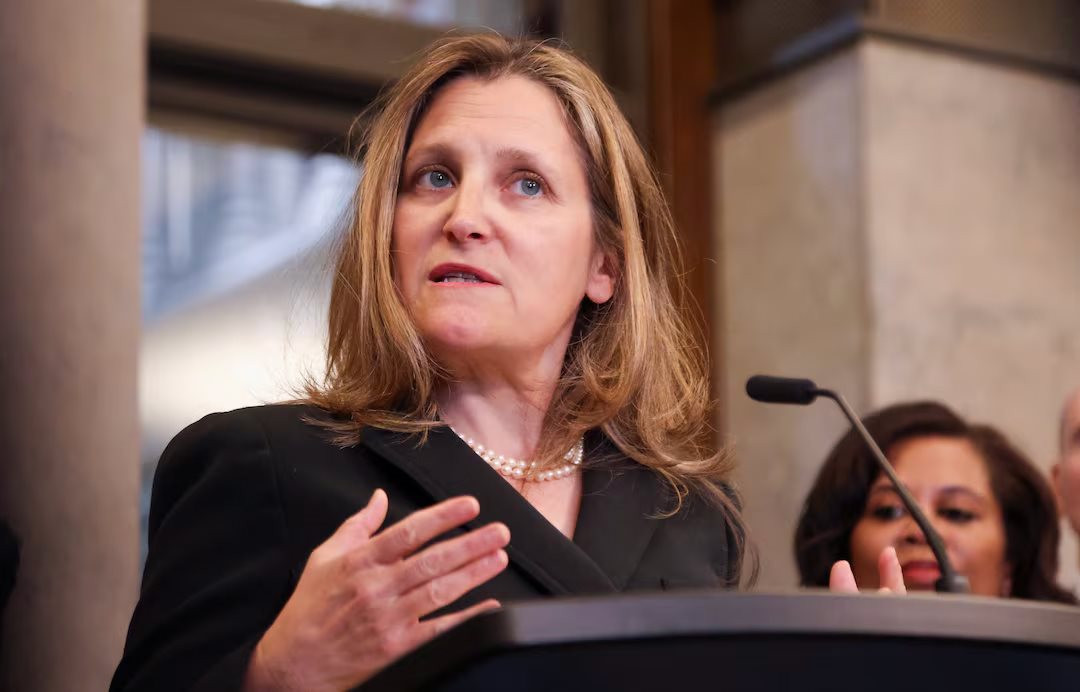 Phó Thủ tướng, Bộ trưởng Tài chính Canada Chrystia Freeland. Ảnh: Reuters