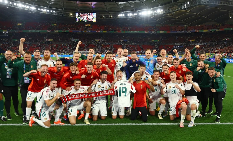 Hungary vẫn còn cơ hội đi tiếp với 3 điểm và hiệu số bàn thắng-thua là -3. (Ảnh: Reuters)