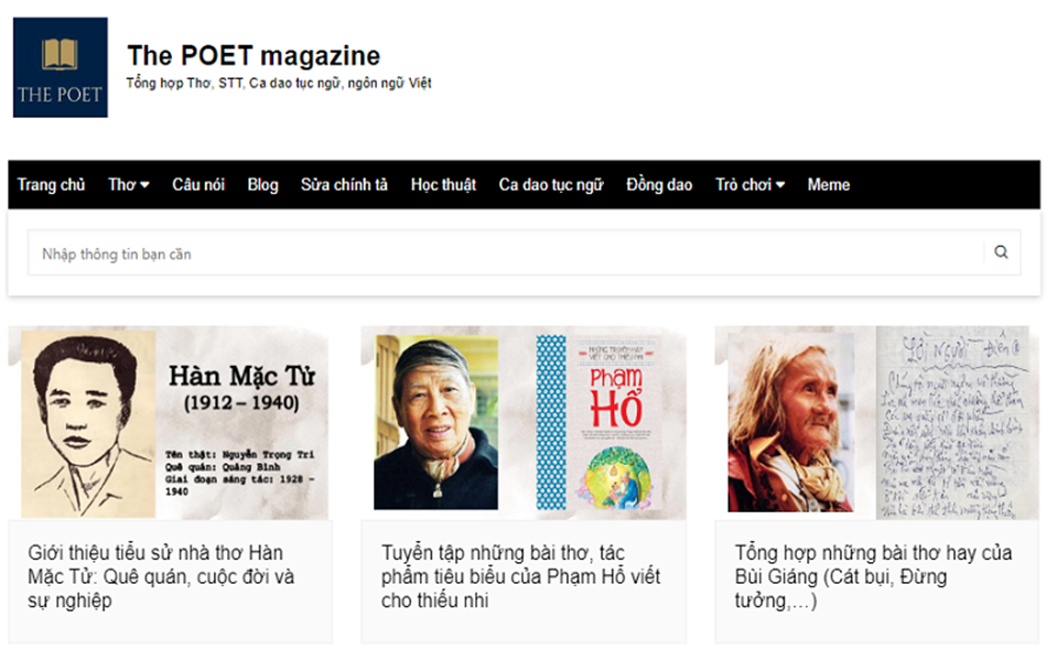 Trang chủ The POET magazine