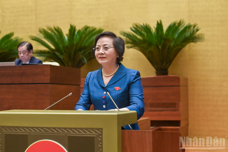 Bộ trưởng Nội vụ Phạm Thị Thanh Trà. (Ảnh: DUY LINH)