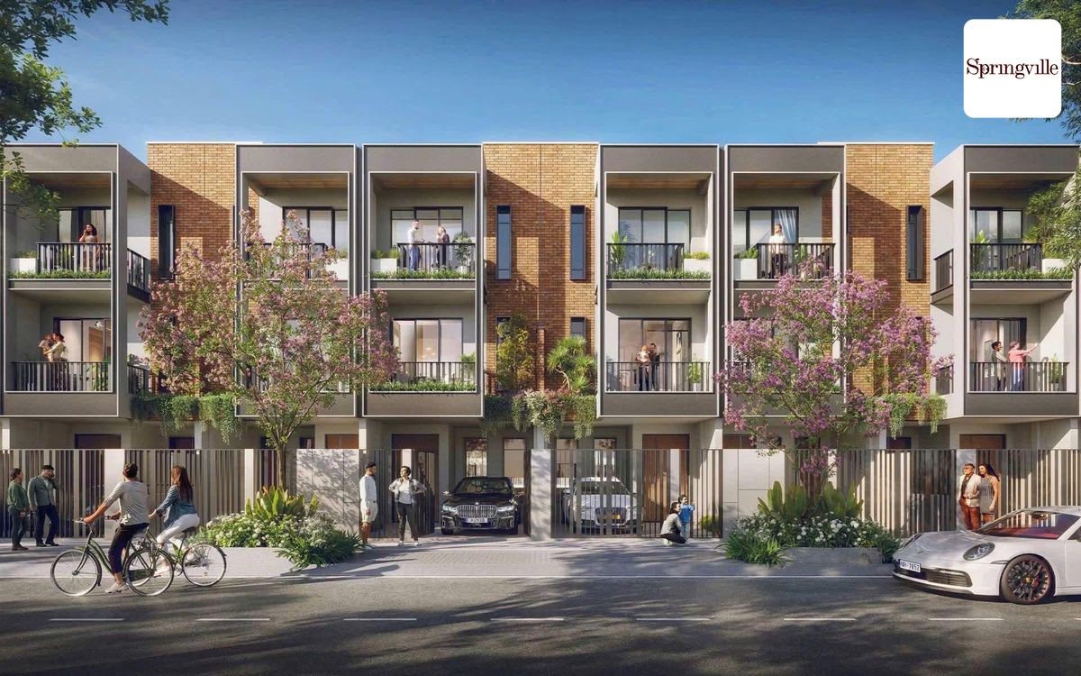  
Phối cảnh nhà phố Springville Gamuda