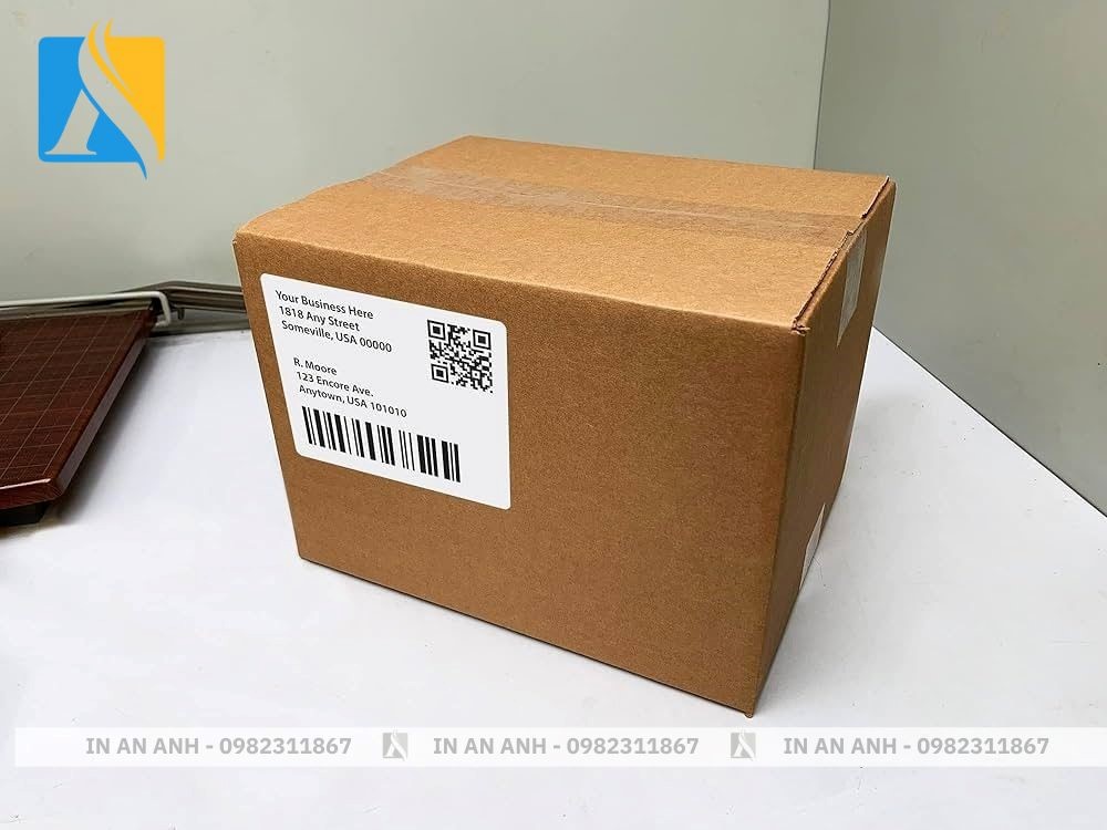  
Tem mã vạch dán thùng có kích thước 10x15 cm