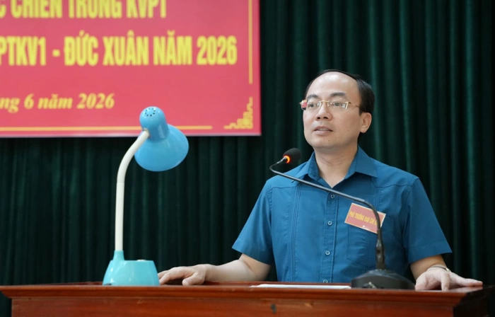 Giao nhiệm vụ diễn tập tác chiến địa bàn phòng thủ Khu vực I - Đức Xuân