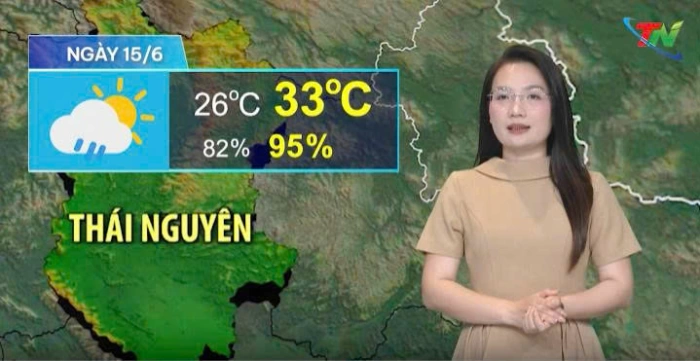 Dự báo thời tiết Thái Nguyên đêm 15-6 và ngày 16-6