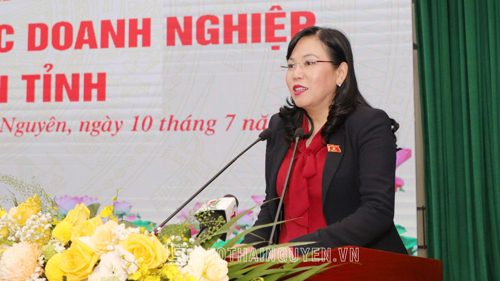 Đồng chí Bí thư Tỉnh ủy Nguyễn Thanh Hải phát biểu tại Hội nghị.