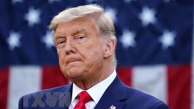 Ông Donald Trump, lúc đương nhiệm Tổng thống Mỹ, dự một sự kiện ở Washington, DC ngày 13/11/2020. (Ảnh: AFP/TTXVN)