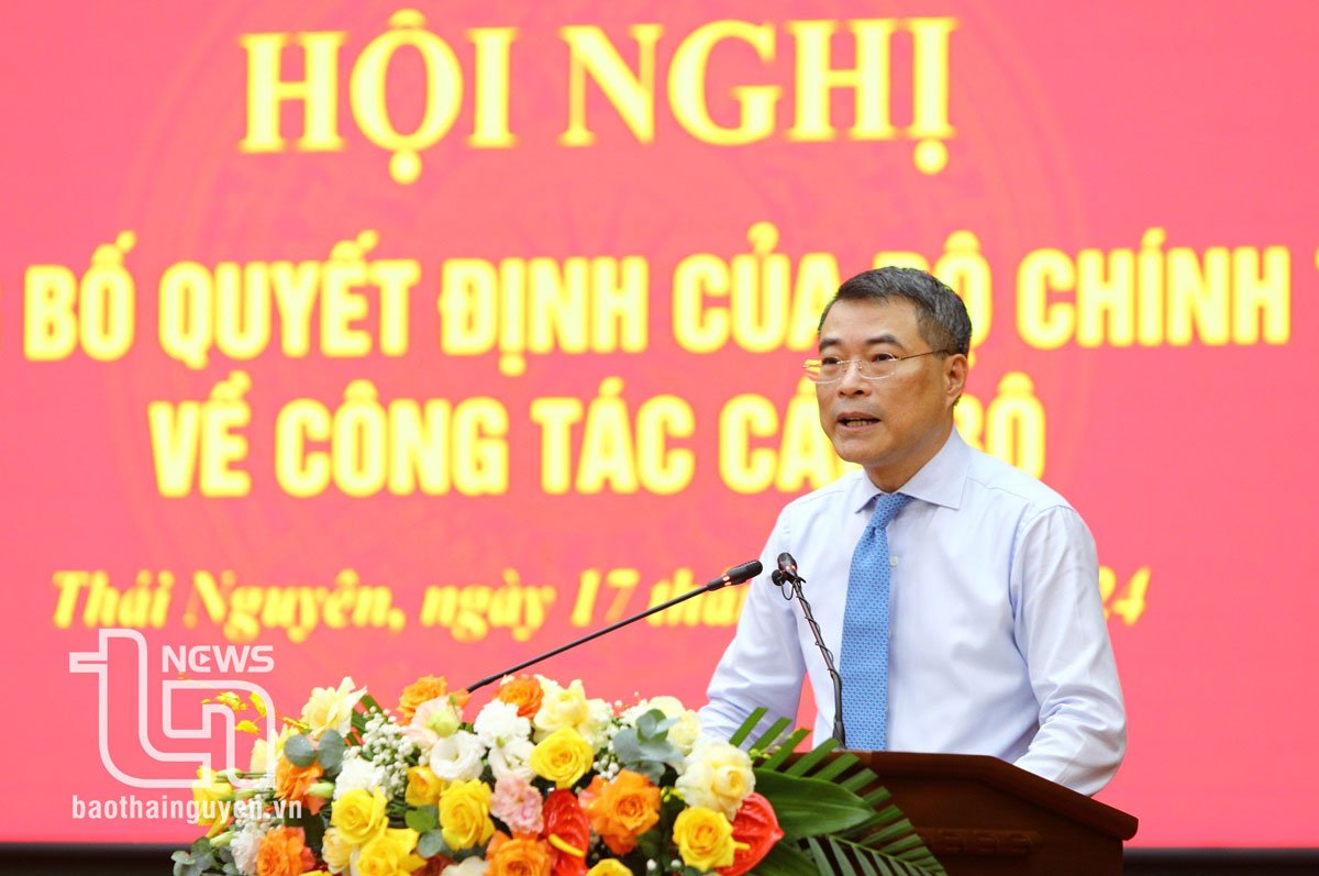 Head of the Central Organizing Committee Le Minh Hung spoke at the conference.  